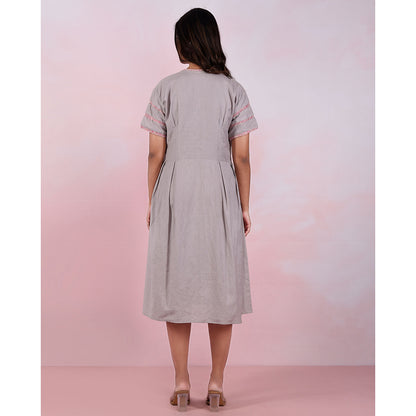 The House of Hemp Women Hemp and Lyocell Ash Weave Dress