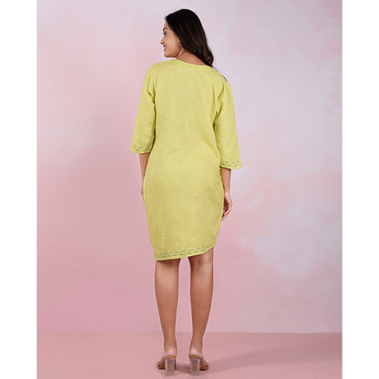 The House of Hemp Women Hemp and Lyocell Sage Bolt Dress