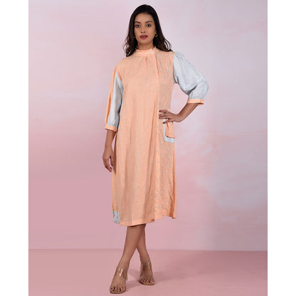 The House of Hemp Women Hemp and Lyocell Peach Mousse Dress