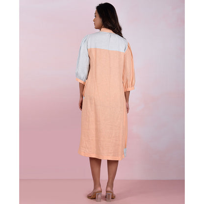 The House of Hemp Women Hemp and Lyocell Peach Mousse Dress
