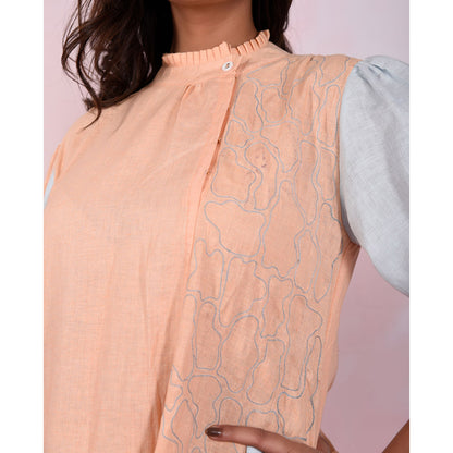 The House of Hemp Women Hemp and Lyocell Peach Mousse Dress