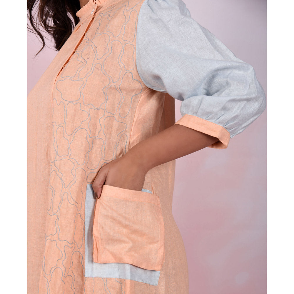 The House of Hemp Women Hemp and Lyocell Peach Mousse Dress