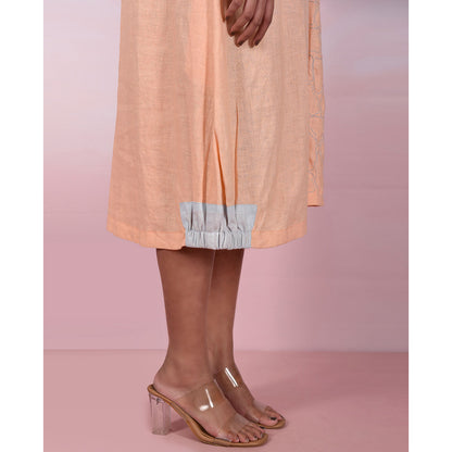 The House of Hemp Women Hemp and Lyocell Peach Mousse Dress