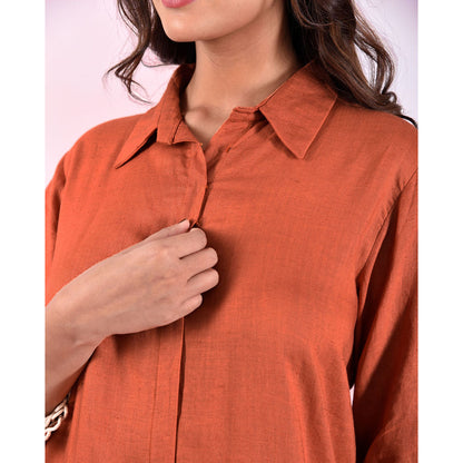 The House of Hemp Women Hemp and Lyocell Rustic Fringe Dress