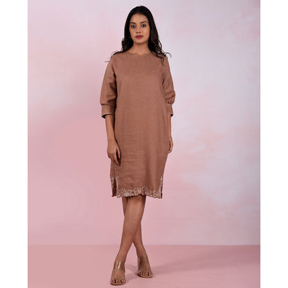 The House of Hemp Women Hemp and Lyocell Truffle Dusk Dress