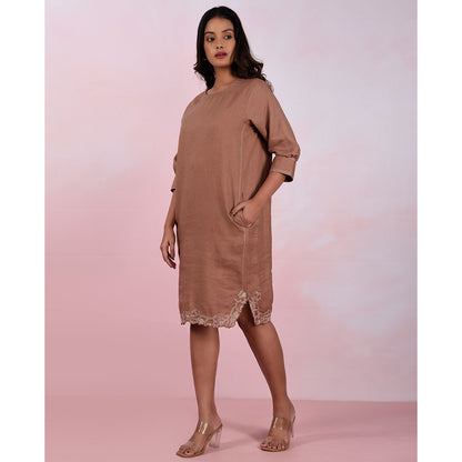 The House of Hemp Women Hemp and Lyocell Truffle Dusk Dress