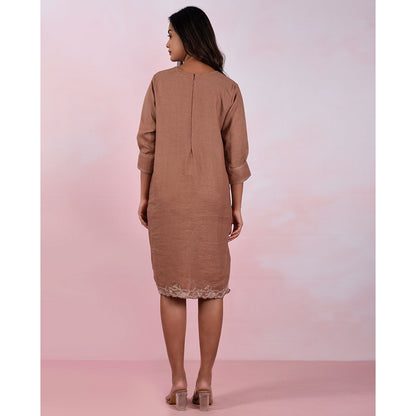 The House of Hemp Women Hemp and Lyocell Truffle Dusk Dress
