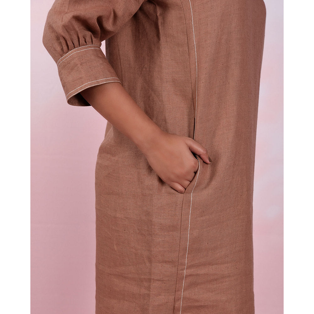 The House of Hemp Women Hemp and Lyocell Truffle Dusk Dress