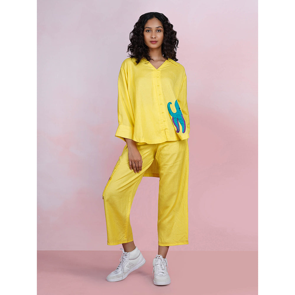 The House of Hemp Seafarer Co-Ord - Lemon Yellow (Set of 2)