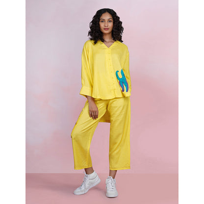 The House of Hemp Seafarer Co-Ord - Lemon Yellow (Set of 2)