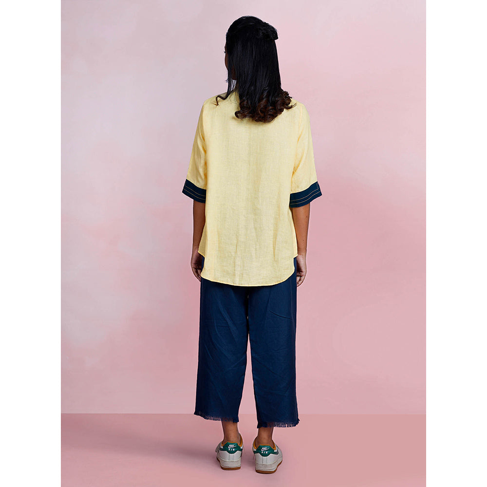 The House of Hemp Sunbeam Pac-Man Yellow Shirt with Pant (Set of 2)