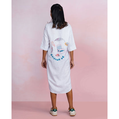 The House of Hemp Calm Cloud Shirt Dress