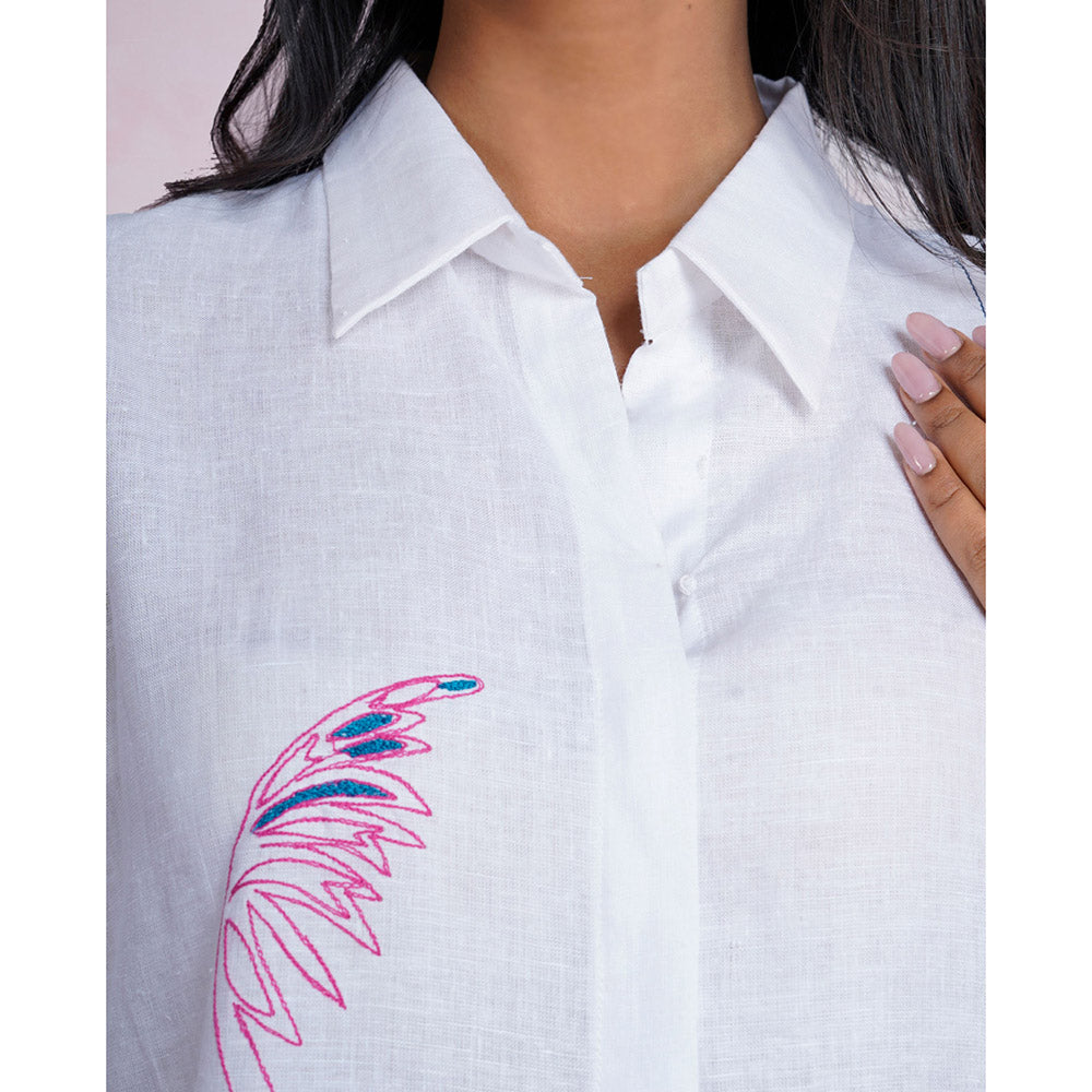 The House of Hemp Calm Cloud Shirt Dress