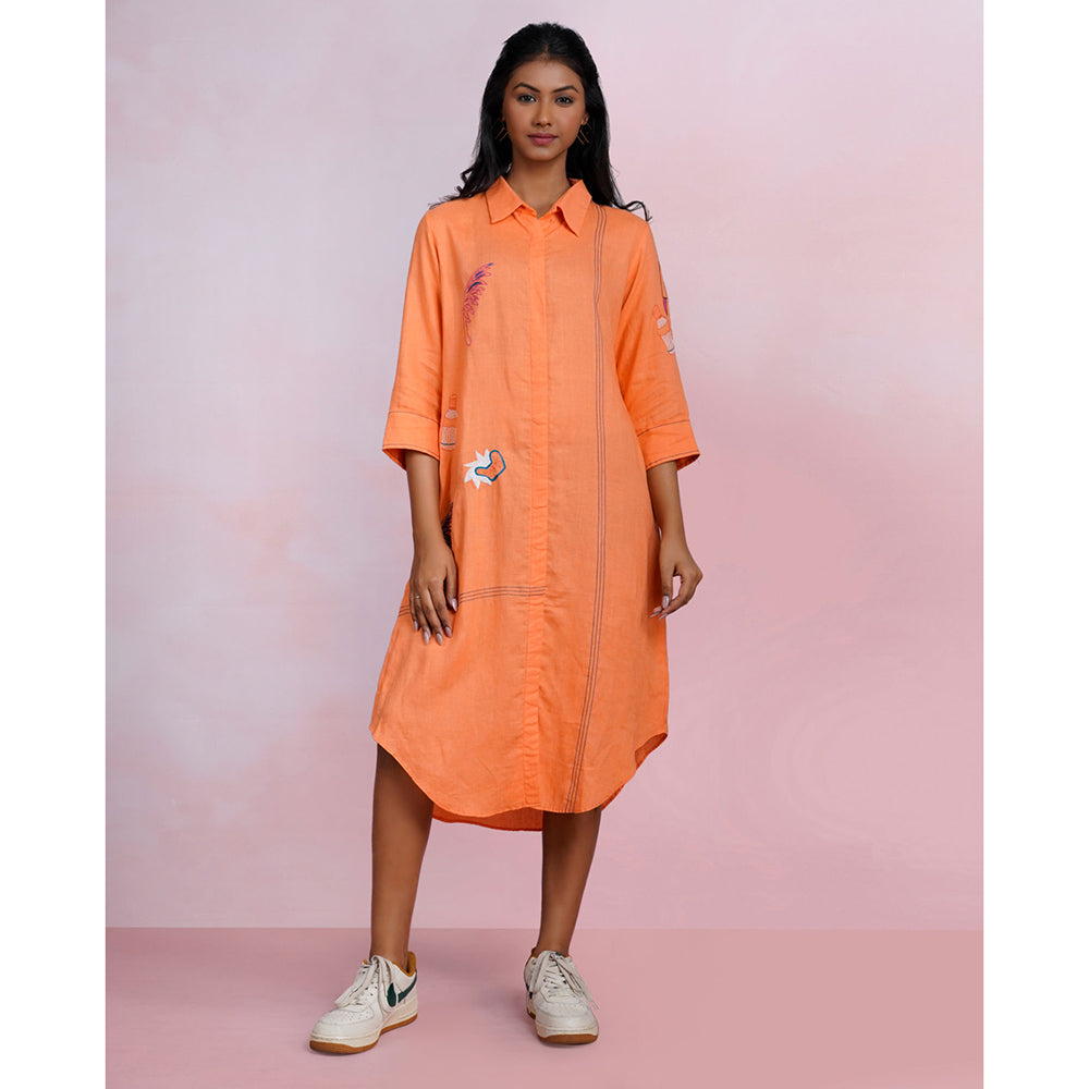 The House of Hemp Amber Ease Shirt Dress