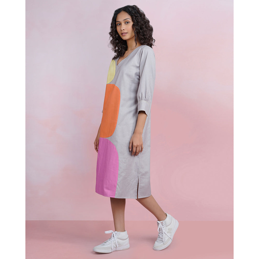The House of Hemp Grey Viola Mist Dress