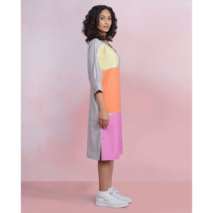 The House of Hemp Grey Viola Mist Dress