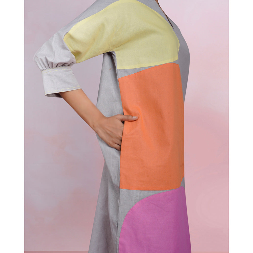 The House of Hemp Grey Viola Mist Dress