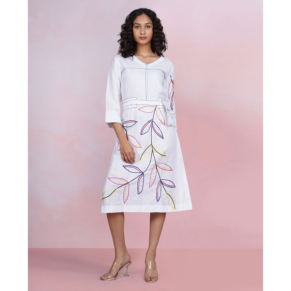 The House of Hemp Pearl Pocket Dress with Belt (Set of 2)