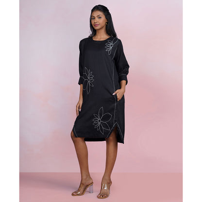 The House of Hemp Shadow Stitch Dress
