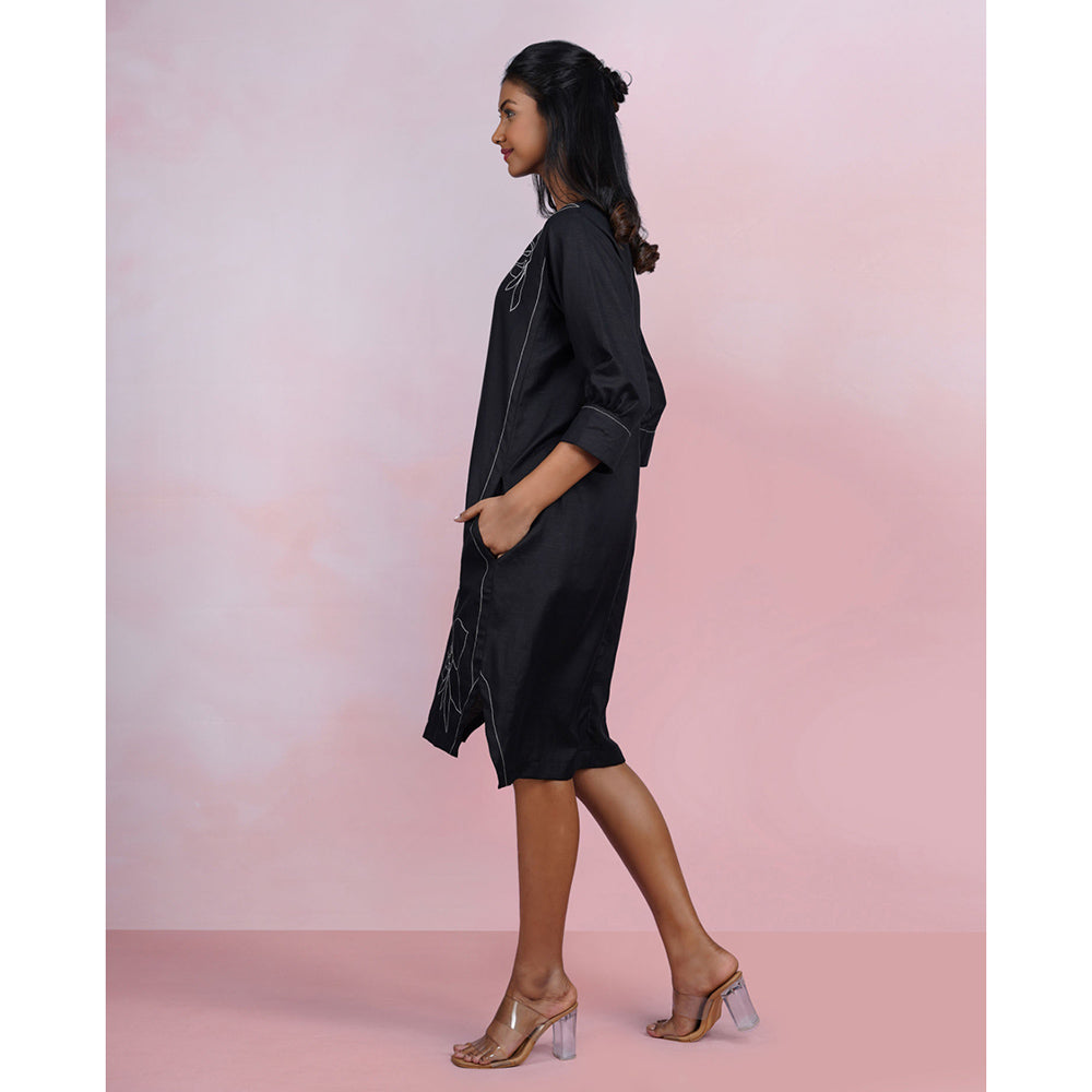 The House of Hemp Shadow Stitch Dress