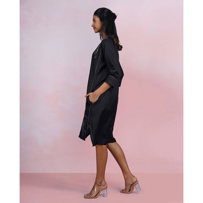 The House of Hemp Shadow Stitch Dress
