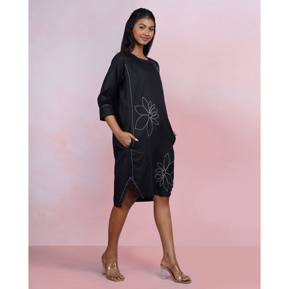 The House of Hemp Shadow Stitch Dress