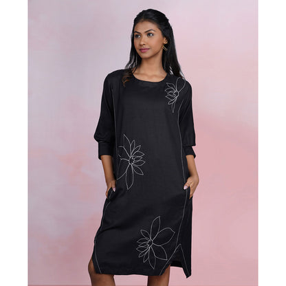 The House of Hemp Shadow Stitch Dress