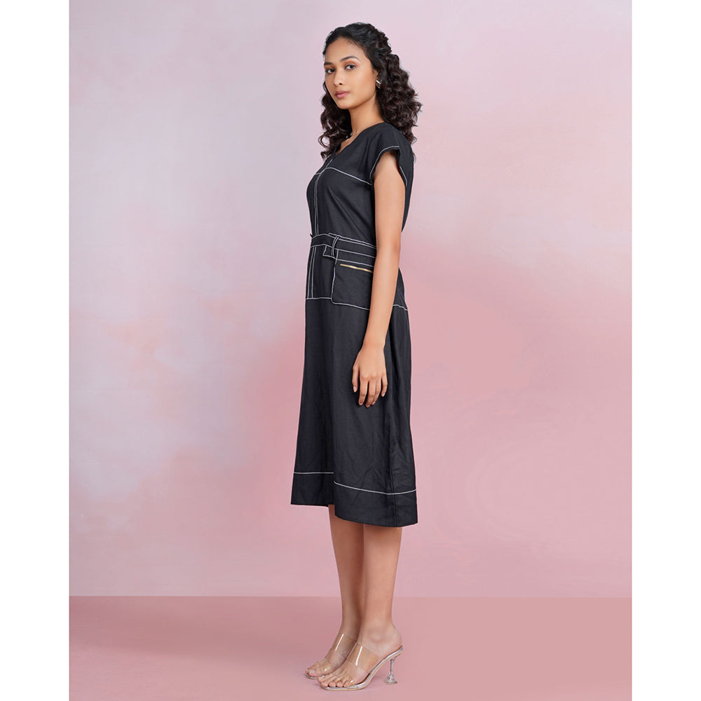 The House of Hemp Dune Whisper Dress - Black (Set of 2)