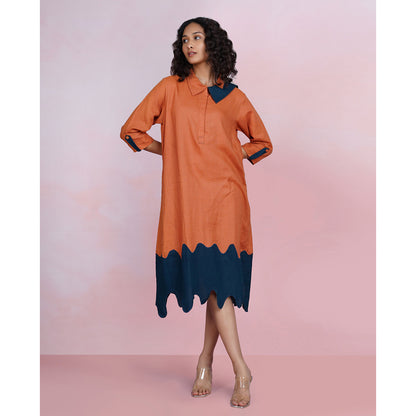 The House of Hemp Multi-Color Tide Crest Dress