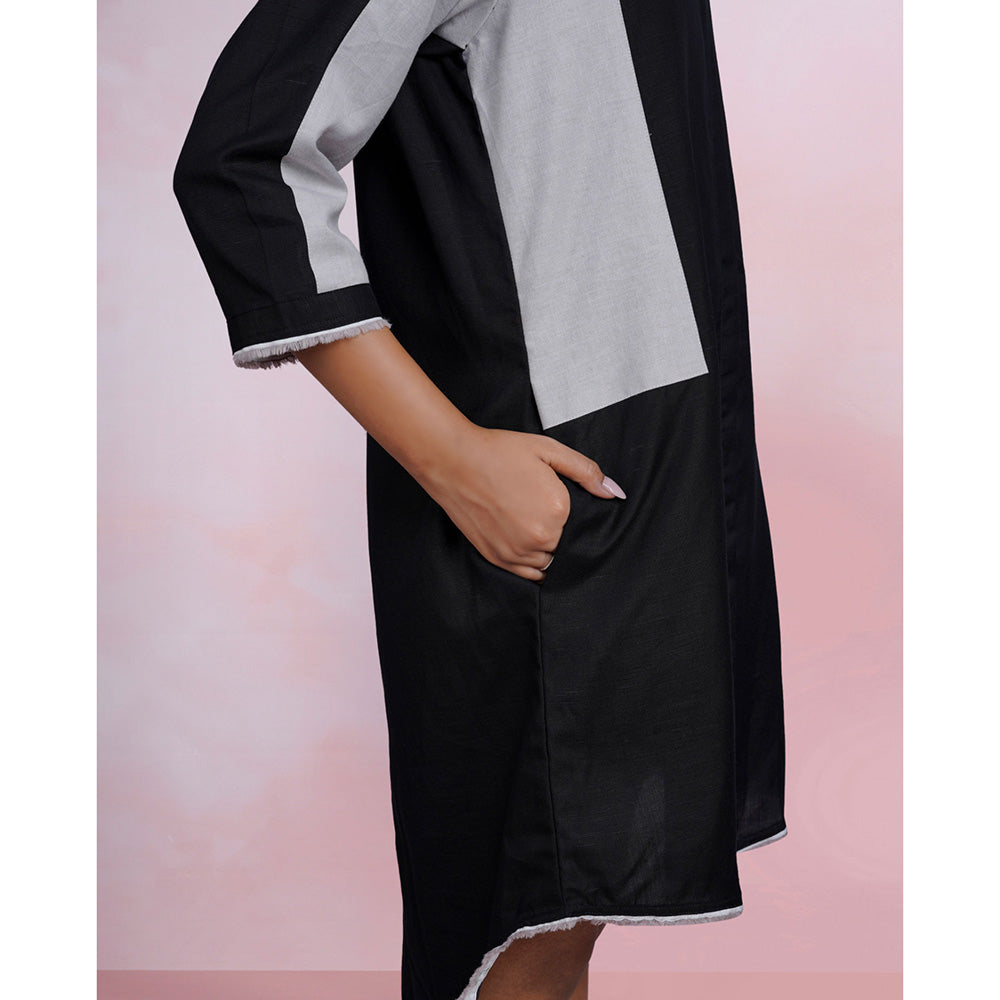 The House of Hemp Graphite Aura Shirt Dress