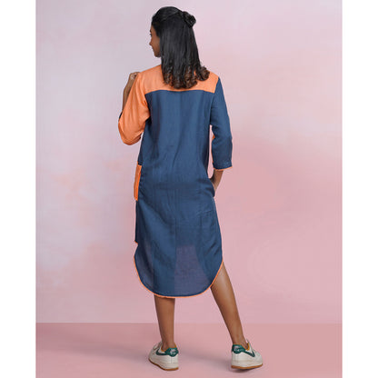 The House of Hemp Sunset Tide Shirt Dress