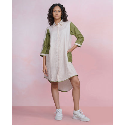 The House of Hemp Fern Haze Shirt Dress
