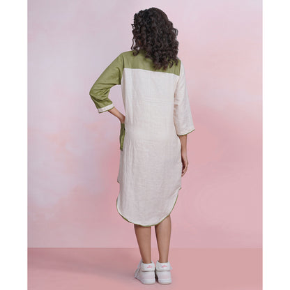 The House of Hemp Fern Haze Shirt Dress
