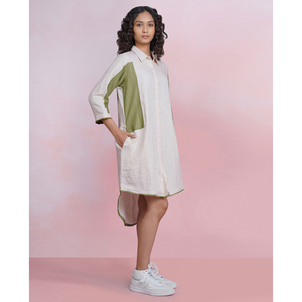 The House of Hemp Fern Haze Shirt Dress