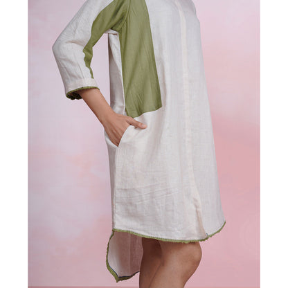 The House of Hemp Fern Haze Shirt Dress