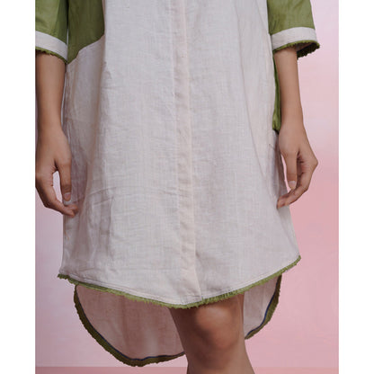 The House of Hemp Fern Haze Shirt Dress