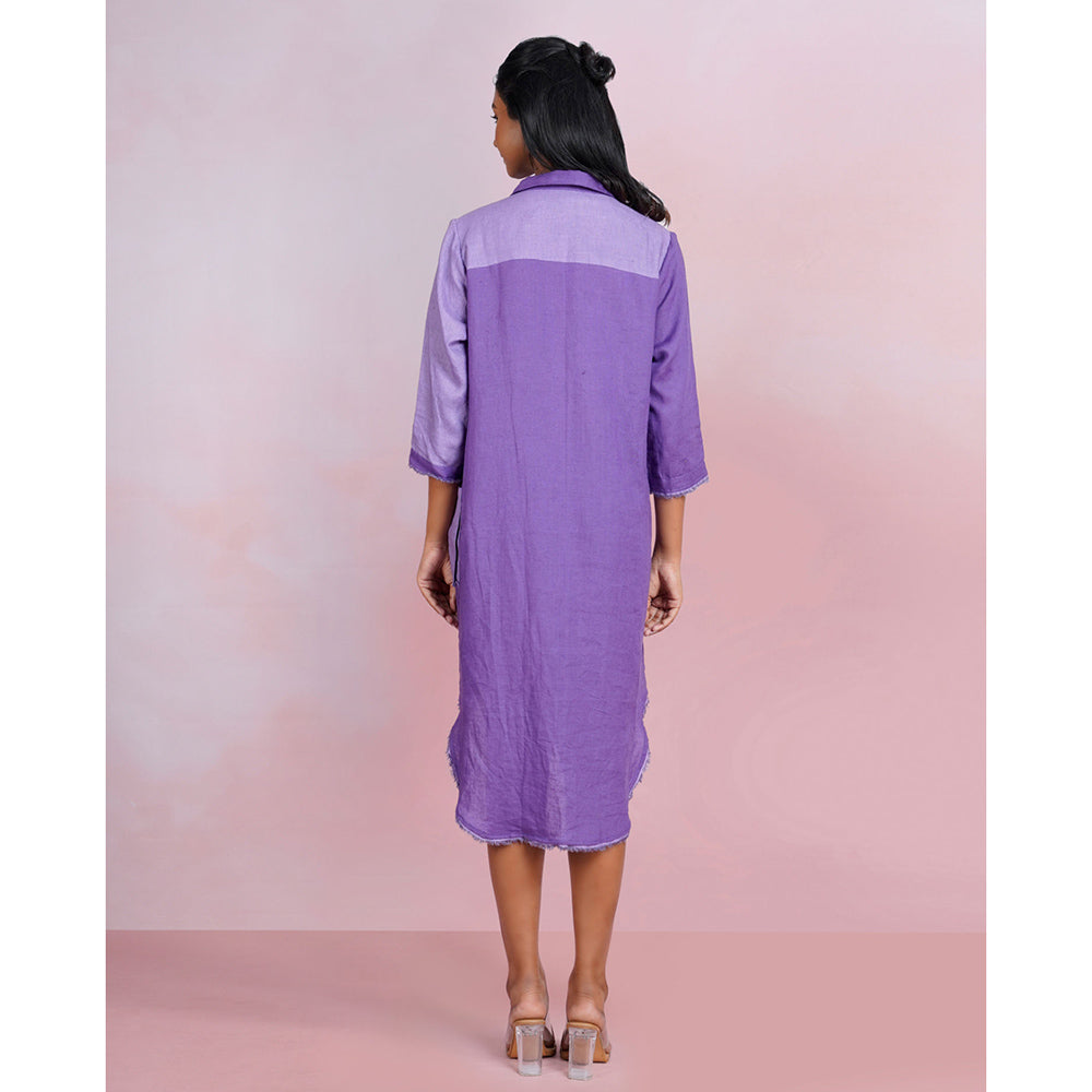 The House of Hemp Violet Dusk Shirt Dress