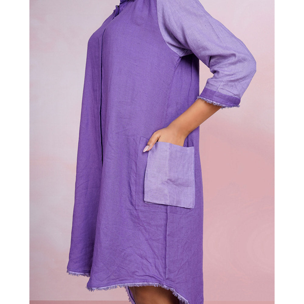 The House of Hemp Violet Dusk Shirt Dress