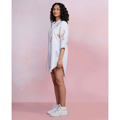 The House of Hemp Cloud Ease Embroidered Shirt