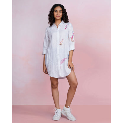 The House of Hemp Cloud Ease Embroidered Shirt