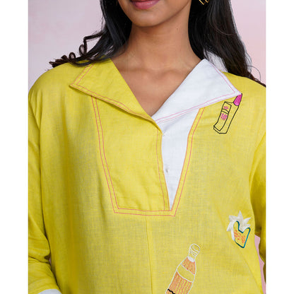 The House of Hemp Lazy Dawn Embroidered Shirt
