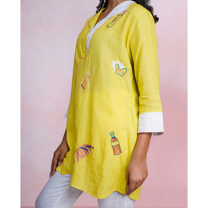 The House of Hemp Lazy Dawn Embroidered Shirt