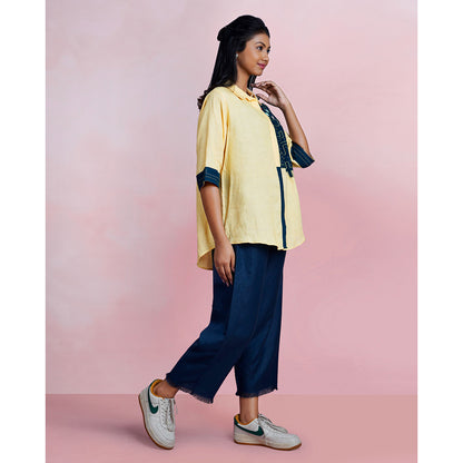 The House of Hemp Neon Chase Embroidered Shirt