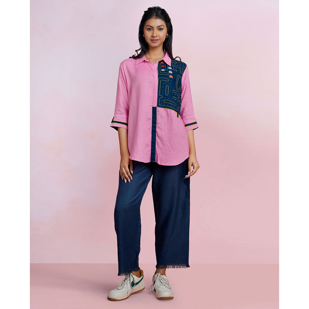 The House of Hemp Pixel Quest Embroidered Shirt