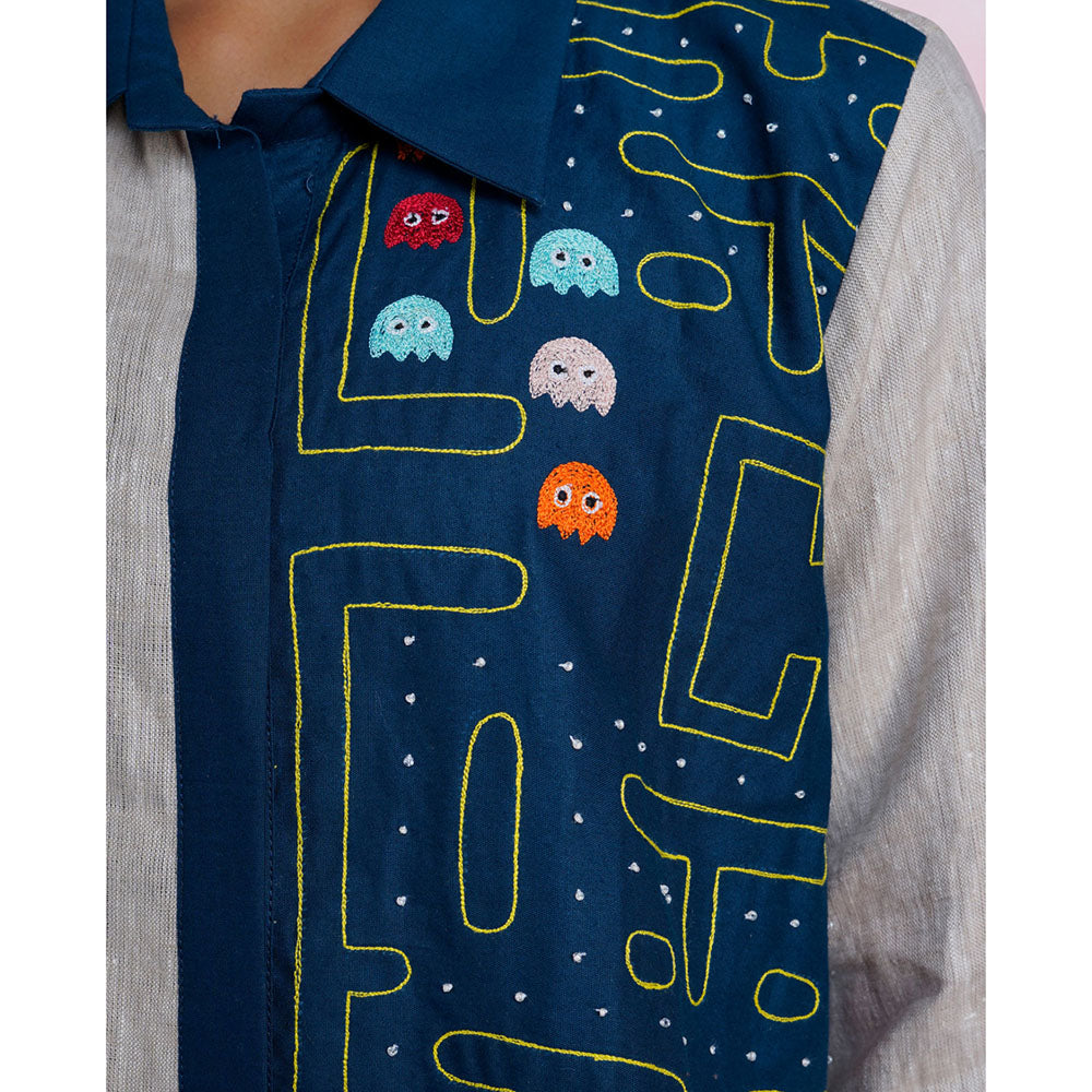 The House of Hemp Arcade Drift Embroidered Shirt