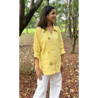 The House of Hemp Yellow Savanna Shirt