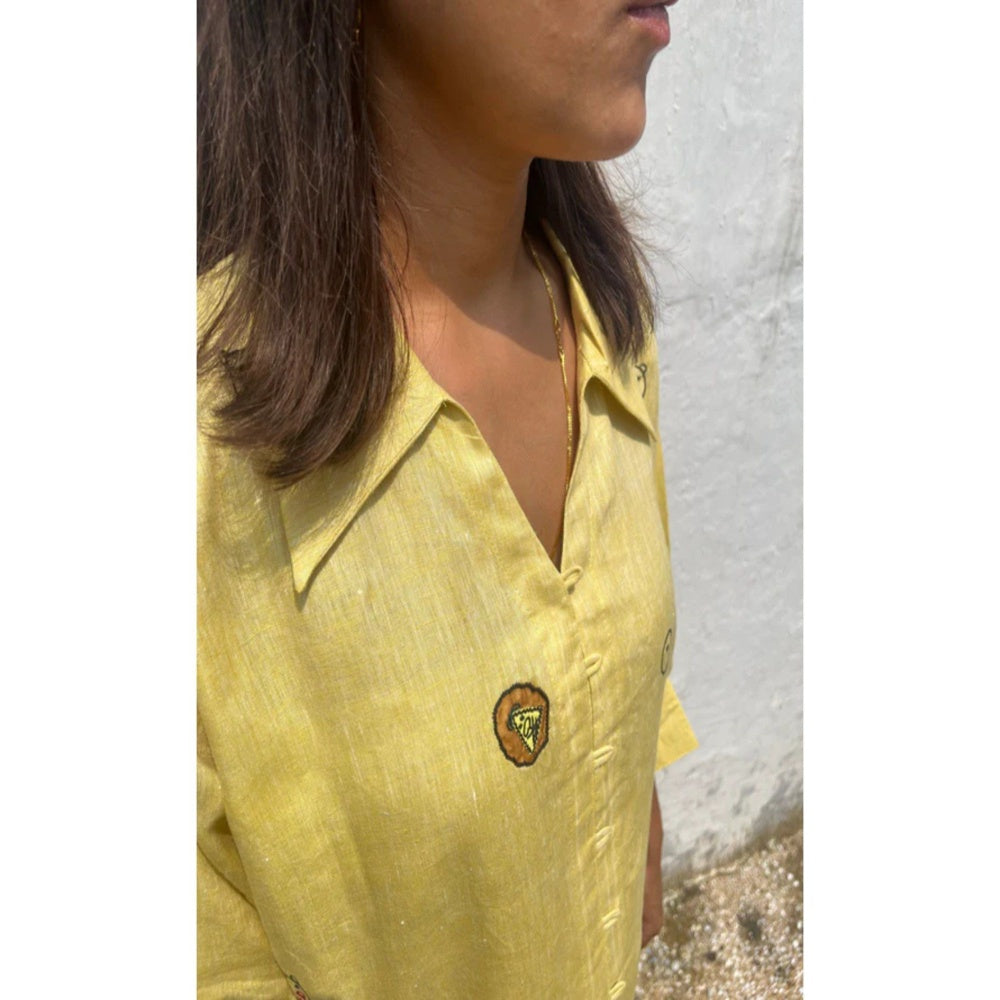 The House of Hemp Yellow Savanna Shirt