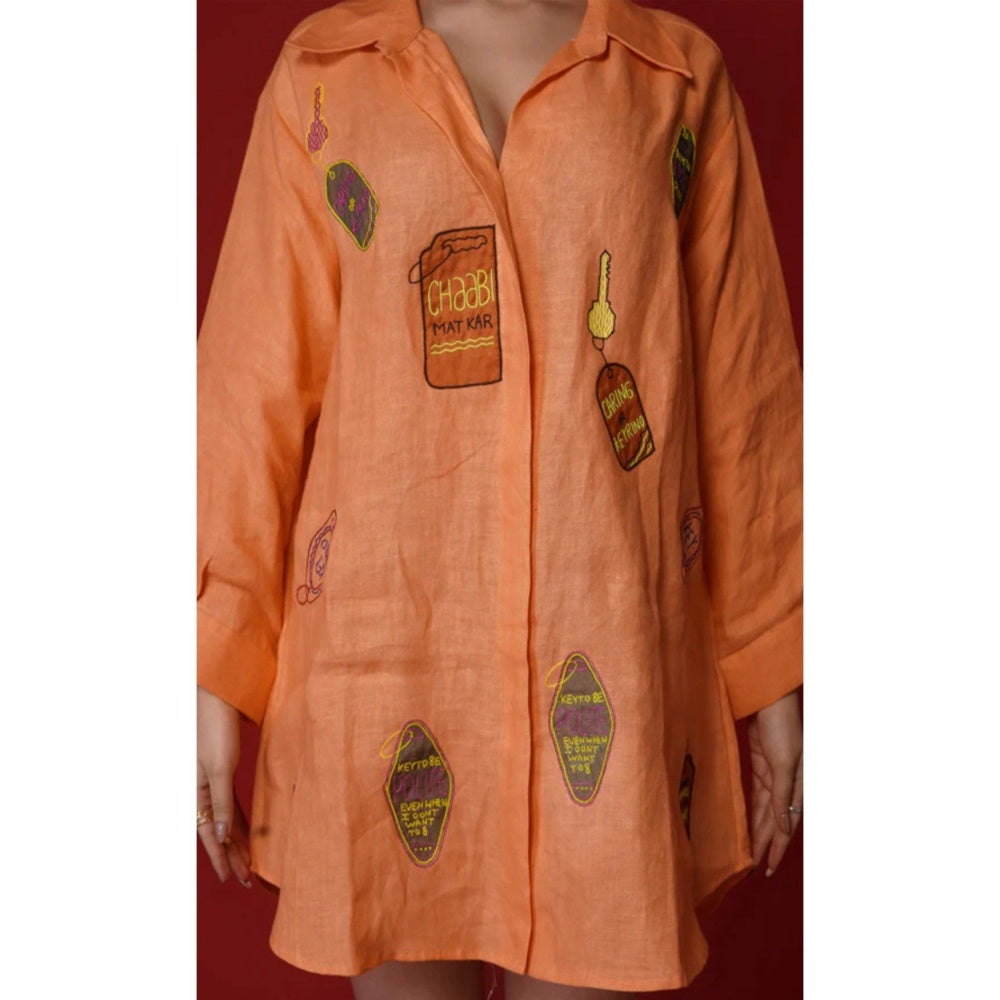The House of Hemp Orange Key To Life Shirt