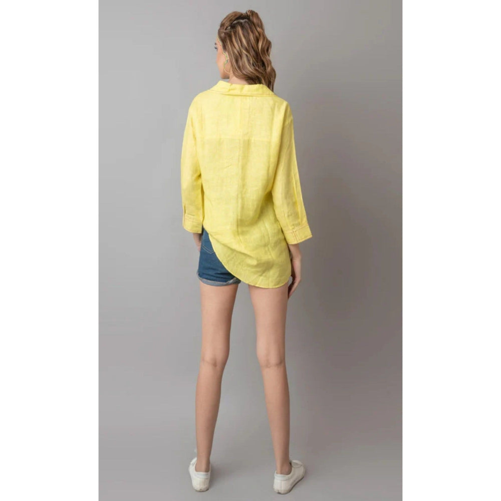 The House of Hemp Yellow Moca Shirt