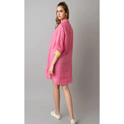 The House of Hemp Pink Overthinking Dress